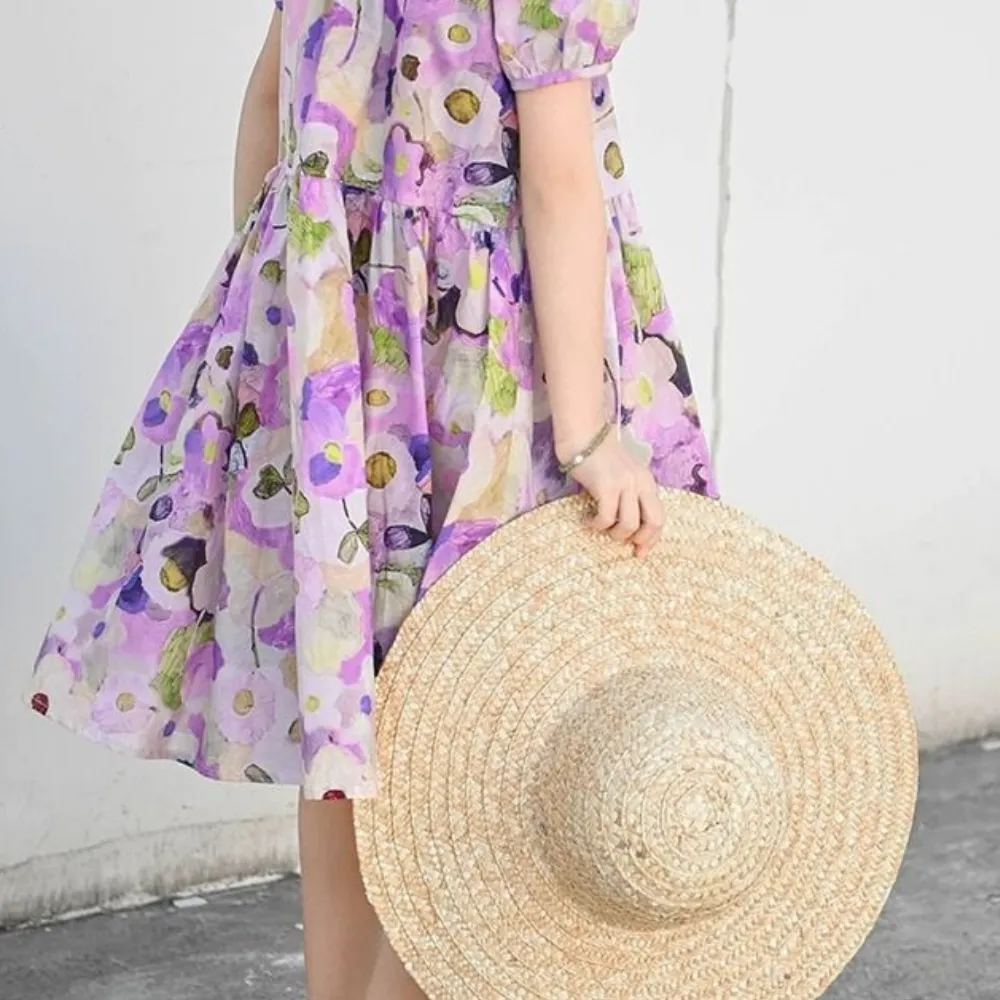 碎花飘逸娃娃裙 Floral Twist Flowy Dress