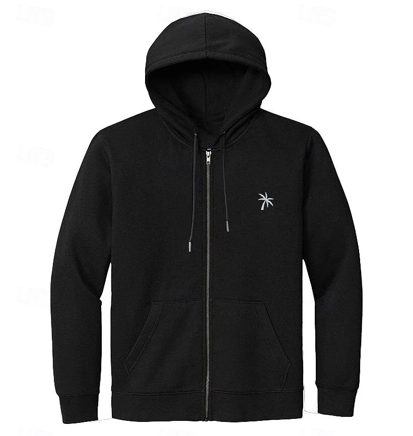 100% Cotton Palm Tree Graphic Hoodie