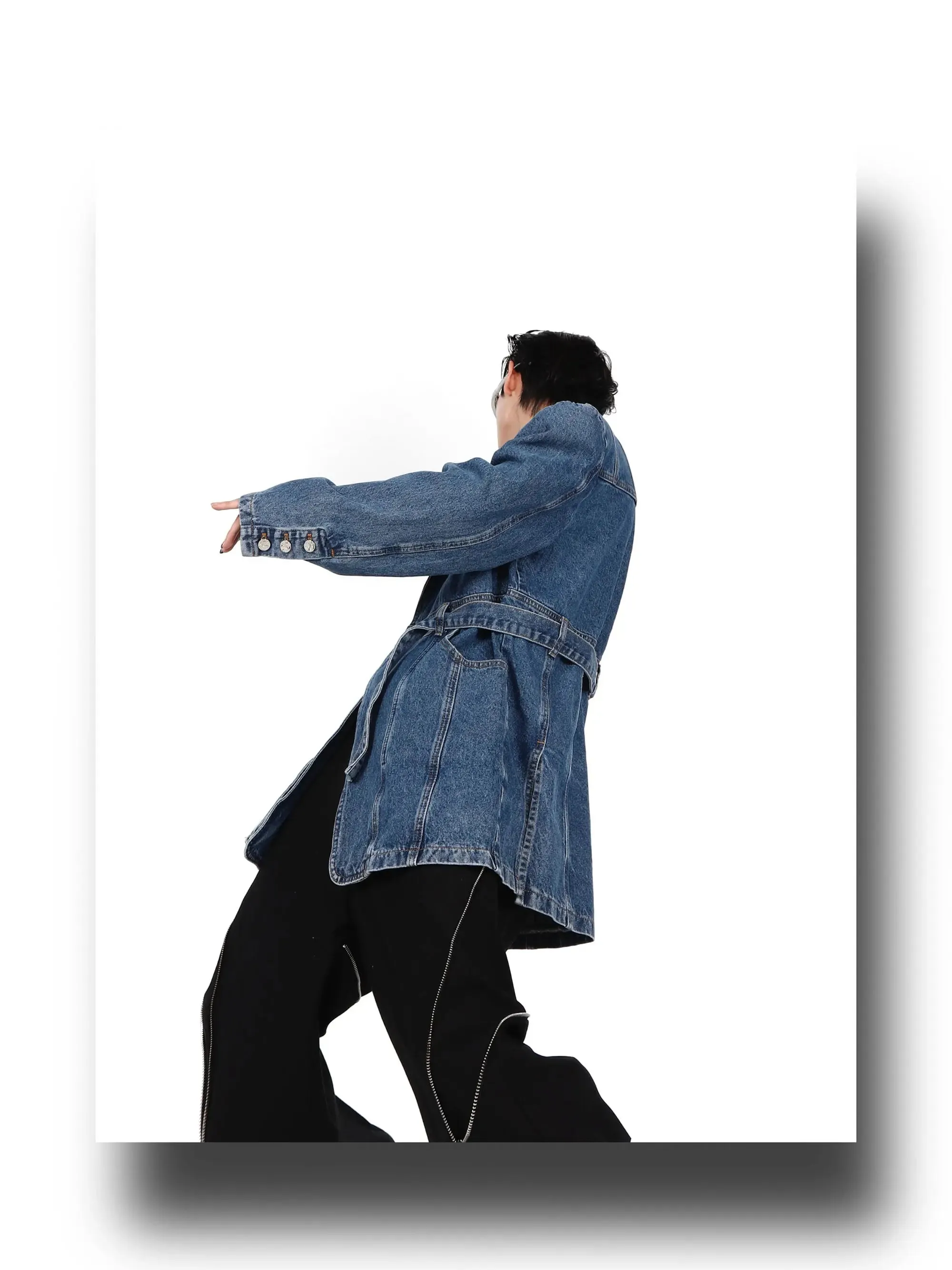 3D Deconstructed Denim Top
