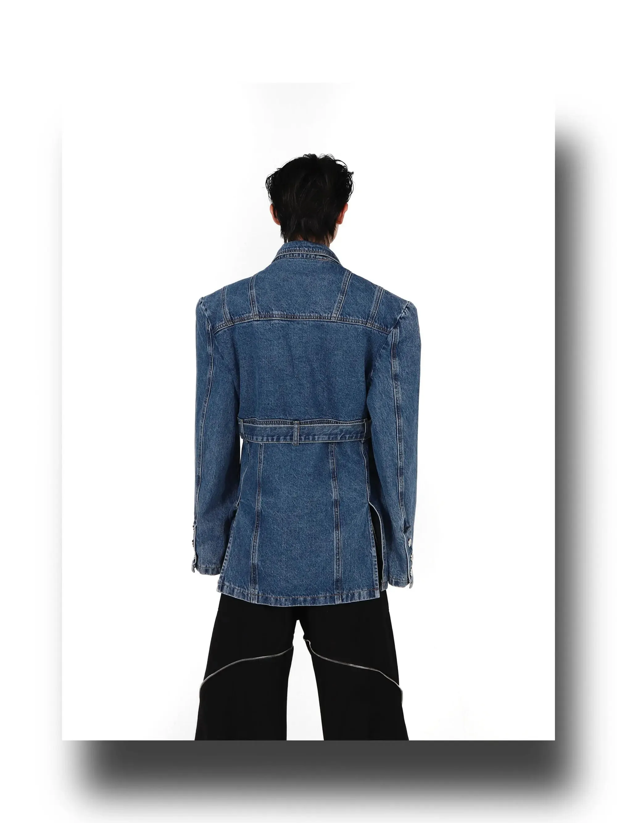 3D Deconstructed Denim Top
