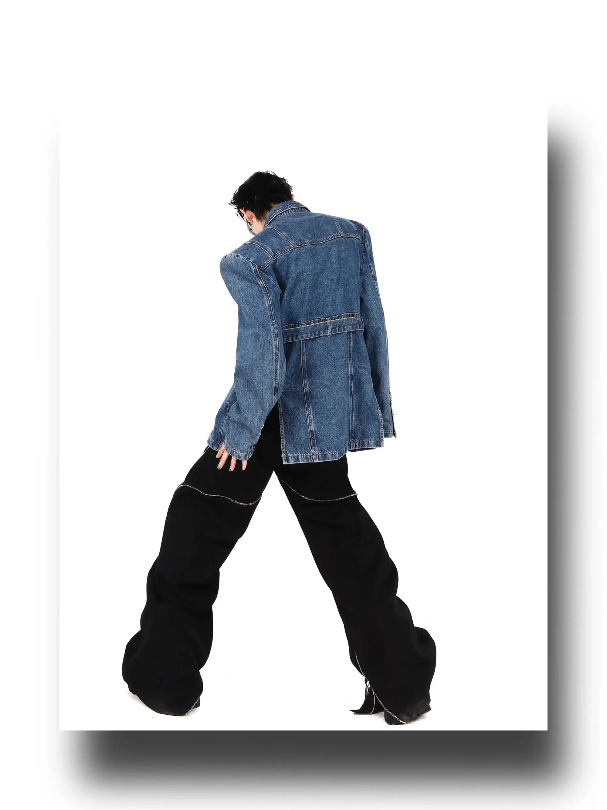 3D Deconstructed Denim Top
