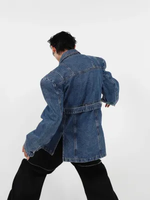 3D Deconstructed Denim Top