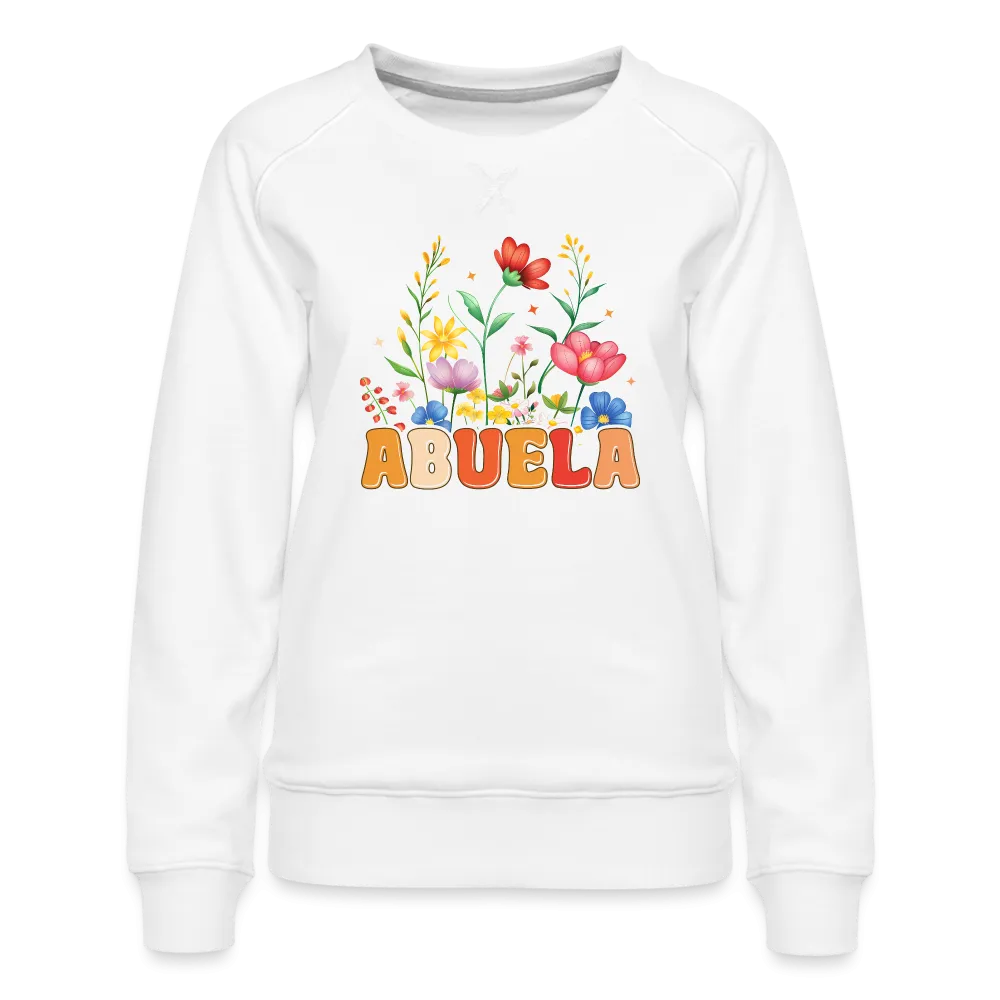 Abuela Women’s Premium Sweatshirt with Floral Design
