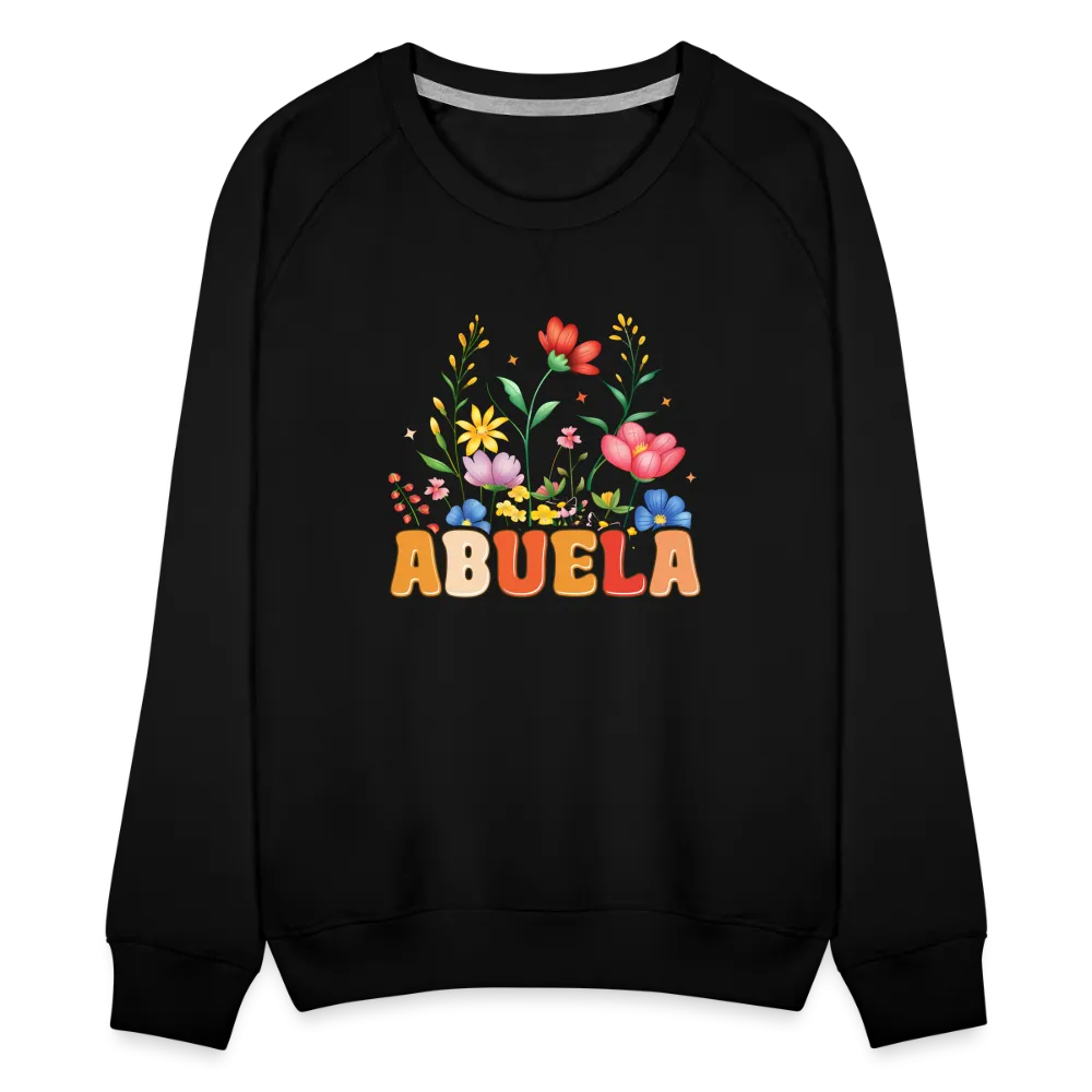Abuela Women’s Premium Sweatshirt with Floral Design