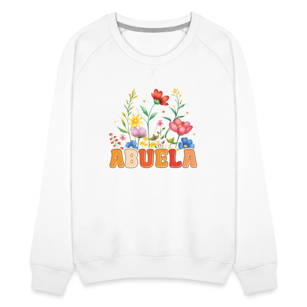 Abuela Women’s Premium Sweatshirt with Floral Design