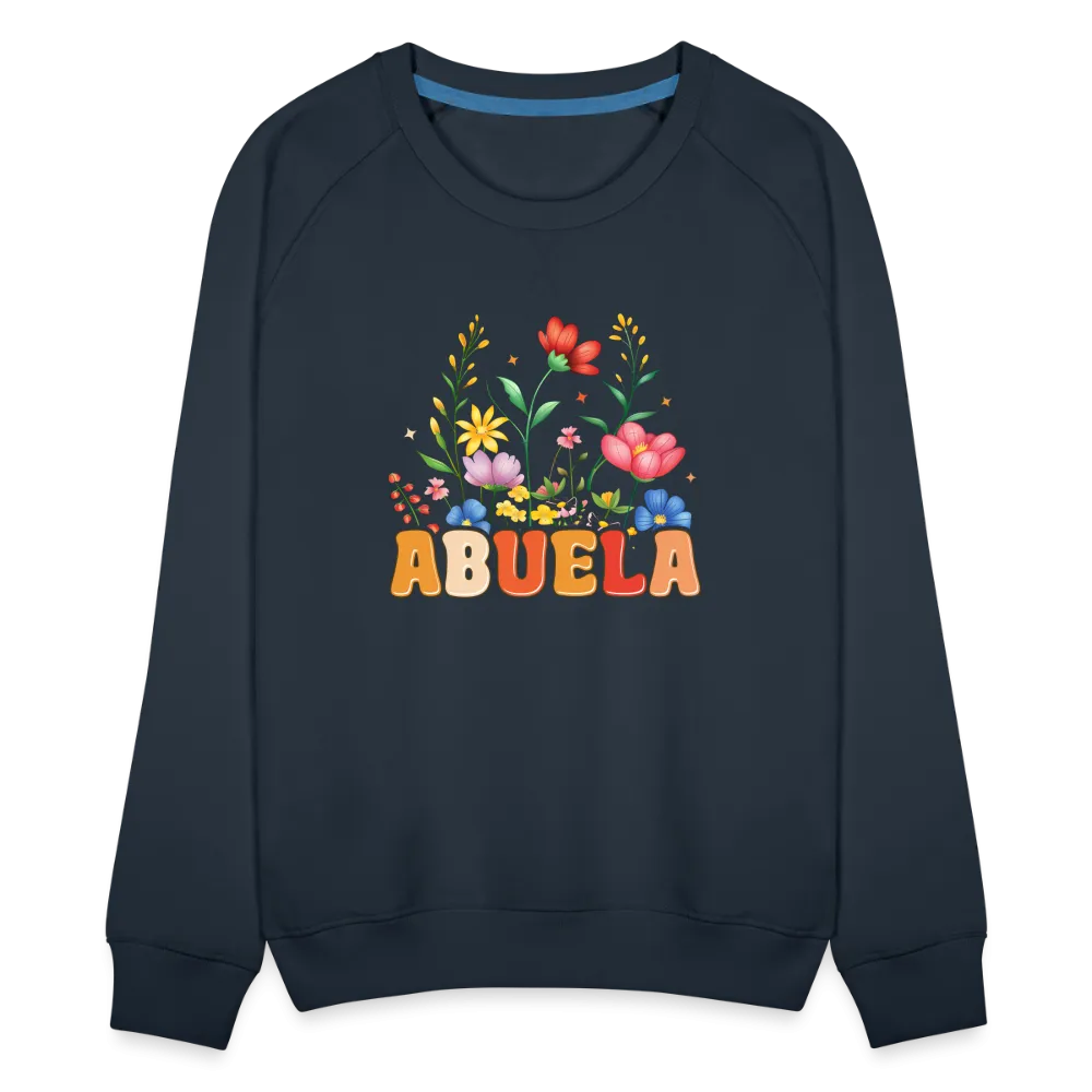 Abuela Women’s Premium Sweatshirt with Floral Design