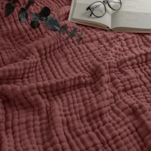 Adult Muslin Blanket by Comfy Cubs in Wine