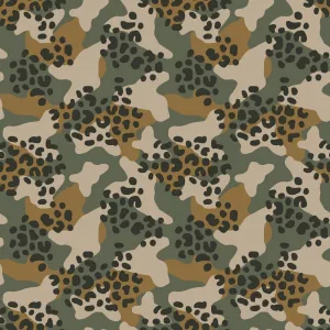 Animal Print Camo - Soft Sweat Cotton Jersey