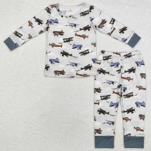 Baby Boys Pajamas Plane Bamboo Pajamas Sleepwear Sets BLP0647