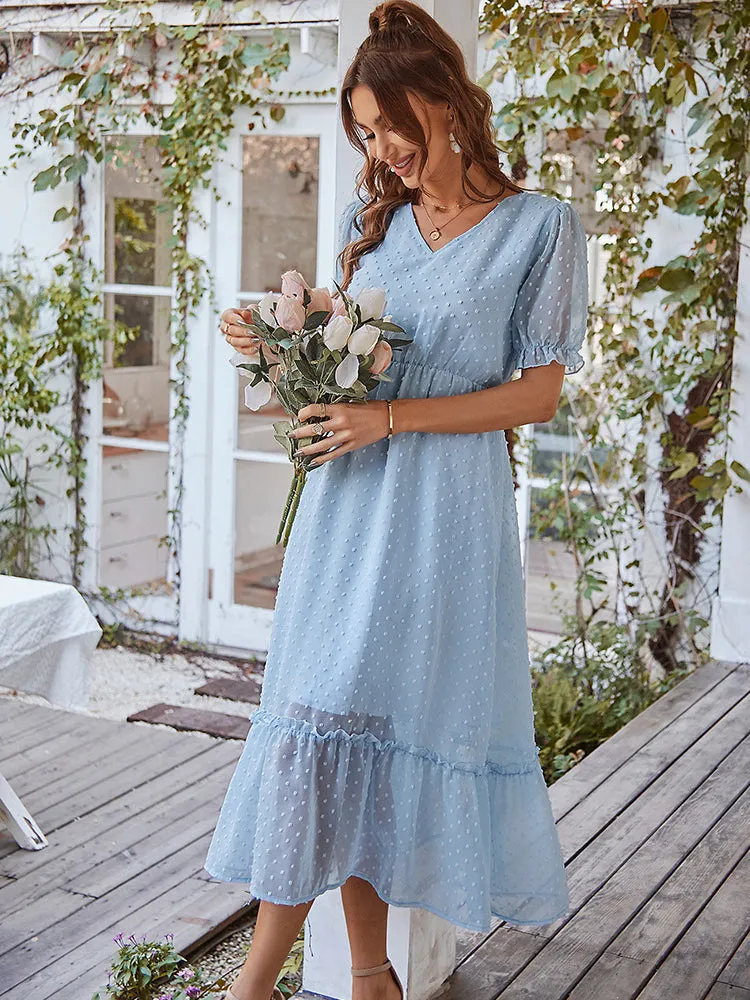 Beautiful Floral Puff Sleeve Dress