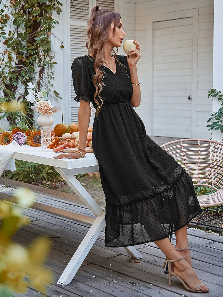 Beautiful Floral Puff Sleeve Dress