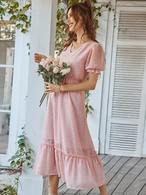 Beautiful Floral Puff Sleeve Dress