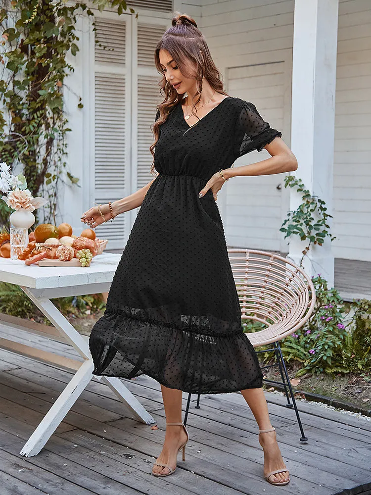 Beautiful Floral Puff Sleeve Dress
