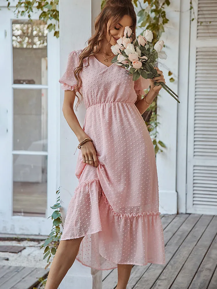 Beautiful Floral Puff Sleeve Dress