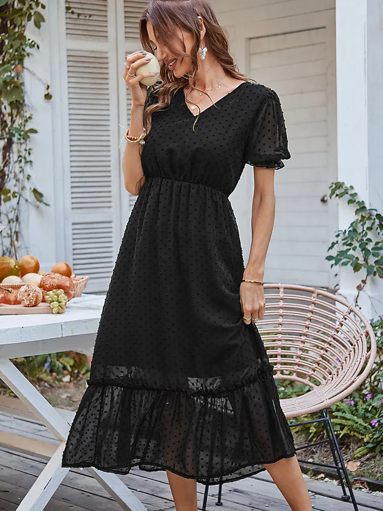 Beautiful Floral Puff Sleeve Dress