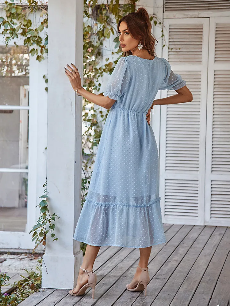 Beautiful Floral Puff Sleeve Dress