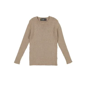 Belati Oatmeal Basic Rib Top