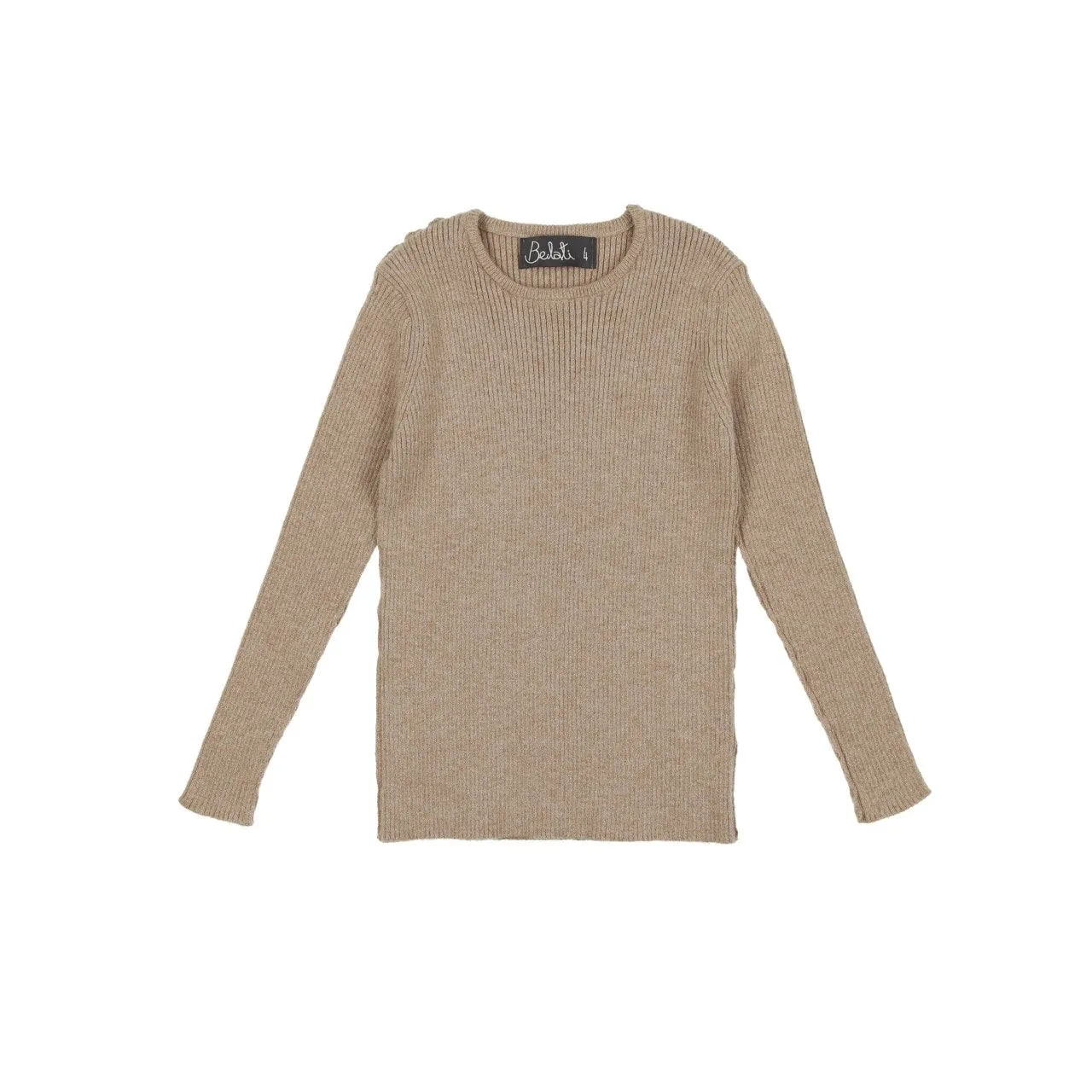 Belati Oatmeal Basic Rib Top