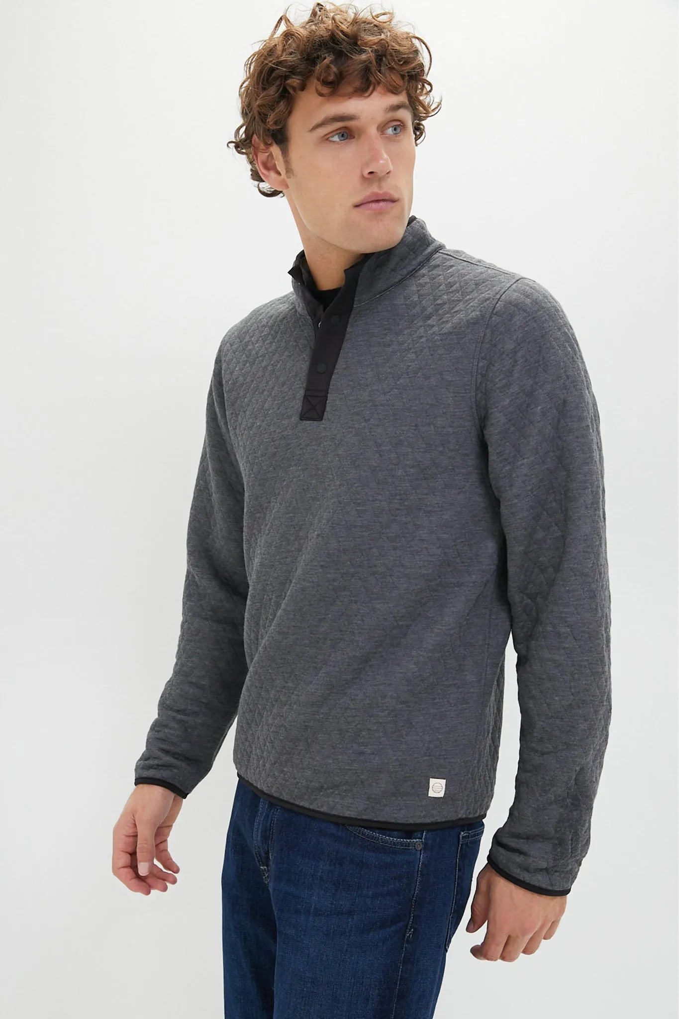 Charcoal Heather Gray Corbet Reversible Pullover