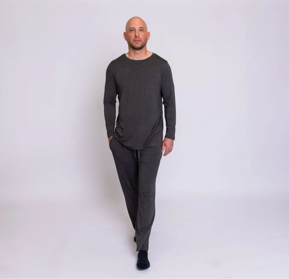 Charcoal Relaxed Two Piece Jammie Set
