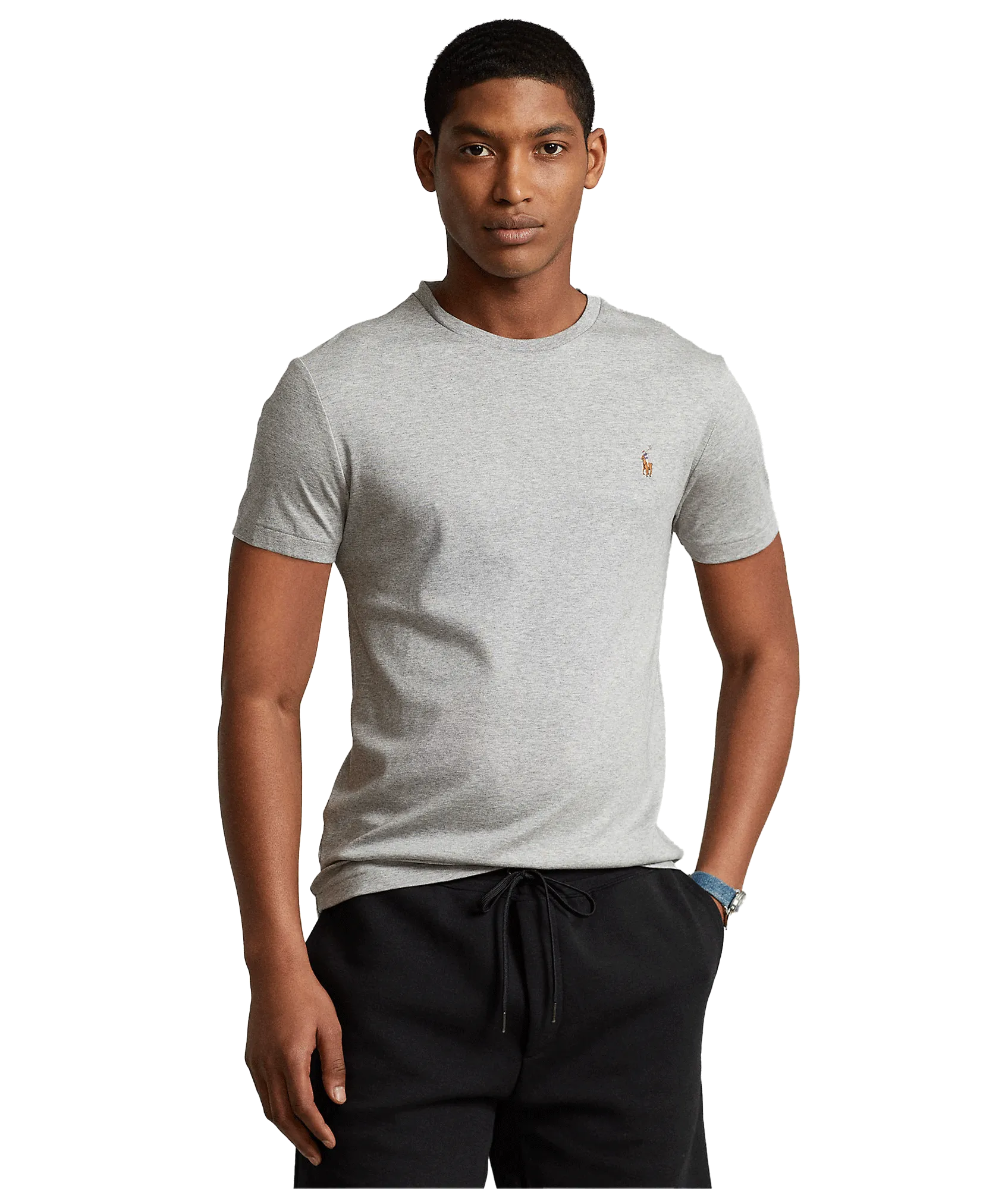 Custom Slim Fit Soft Cotton T-shirt - Grey