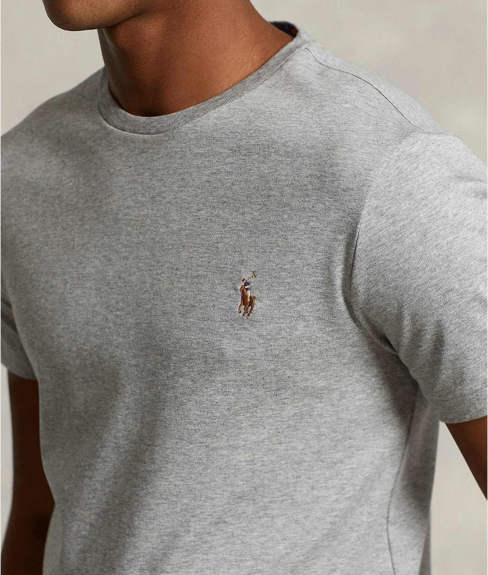 Custom Slim Fit Soft Cotton T-shirt - Grey