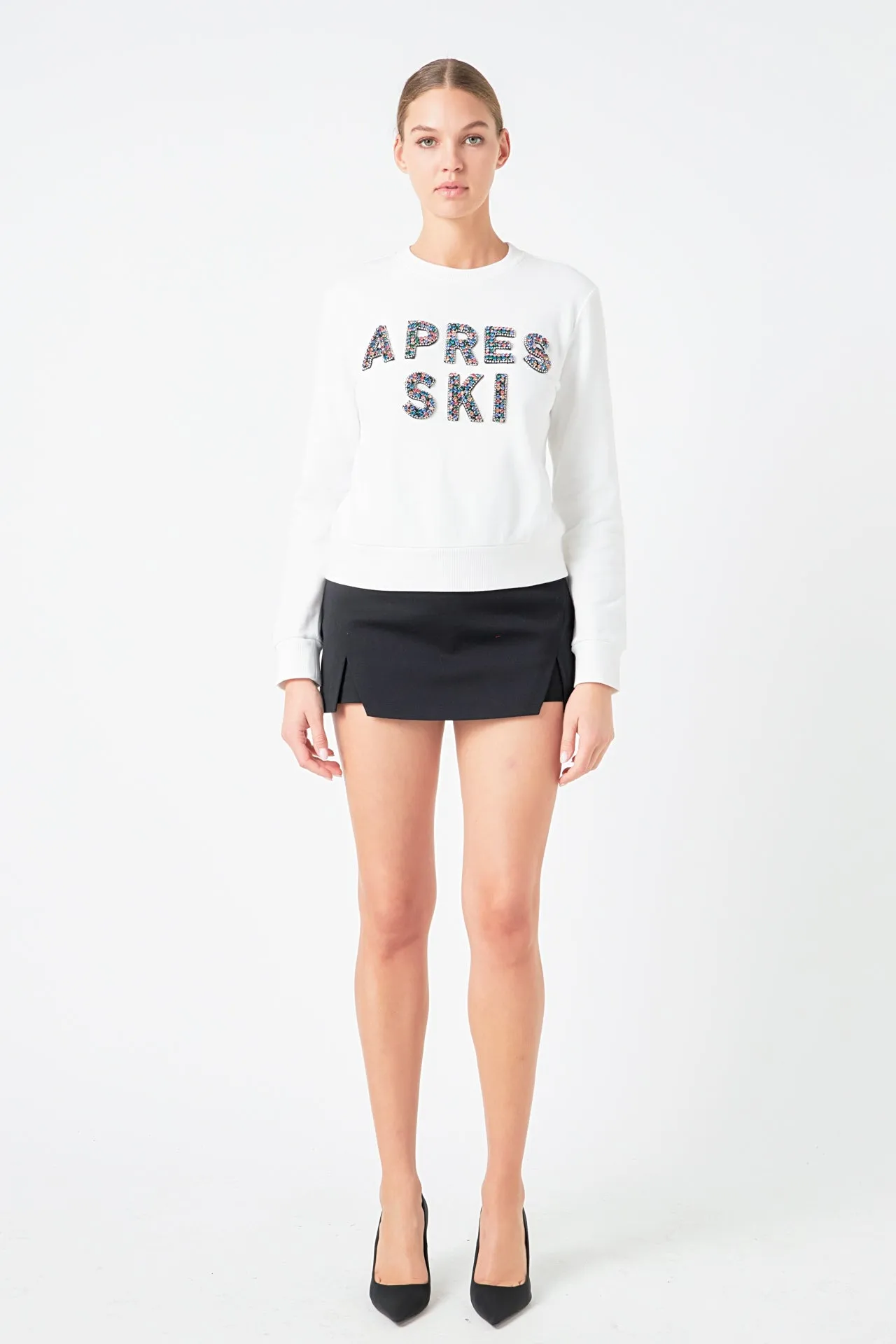 Endless Rose - Apres Ski Embellished Sweatshirt