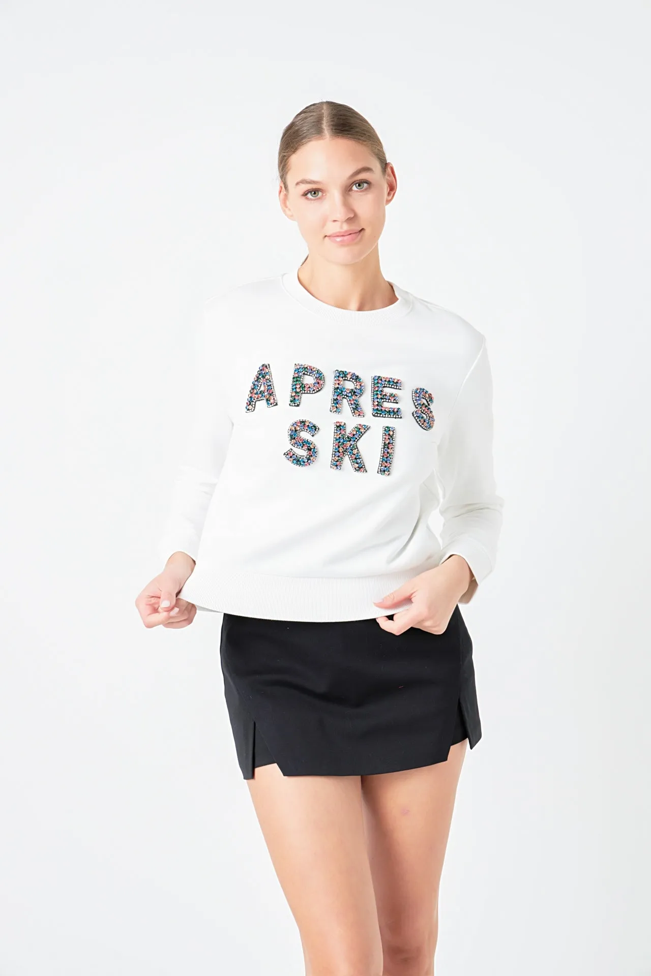 Endless Rose - Apres Ski Embellished Sweatshirt