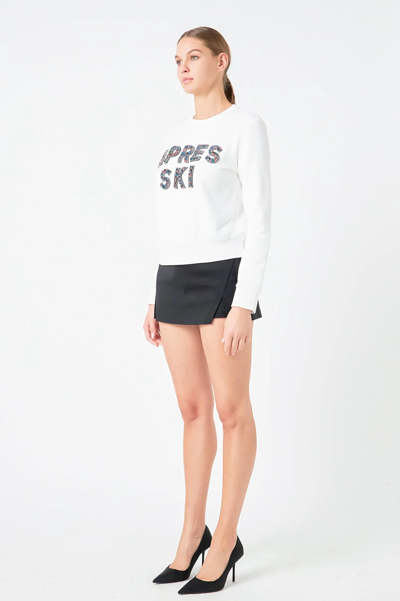 Endless Rose - Apres Ski Embellished Sweatshirt