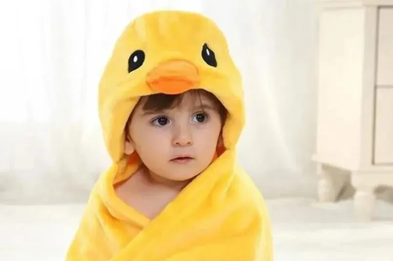 Flannel Infant Gown Loungewear Anime Baby Boy Girl Pajamas Newborn Animal Sleepwear Hooded Bathrobe Towel for Babies 0-24 Months