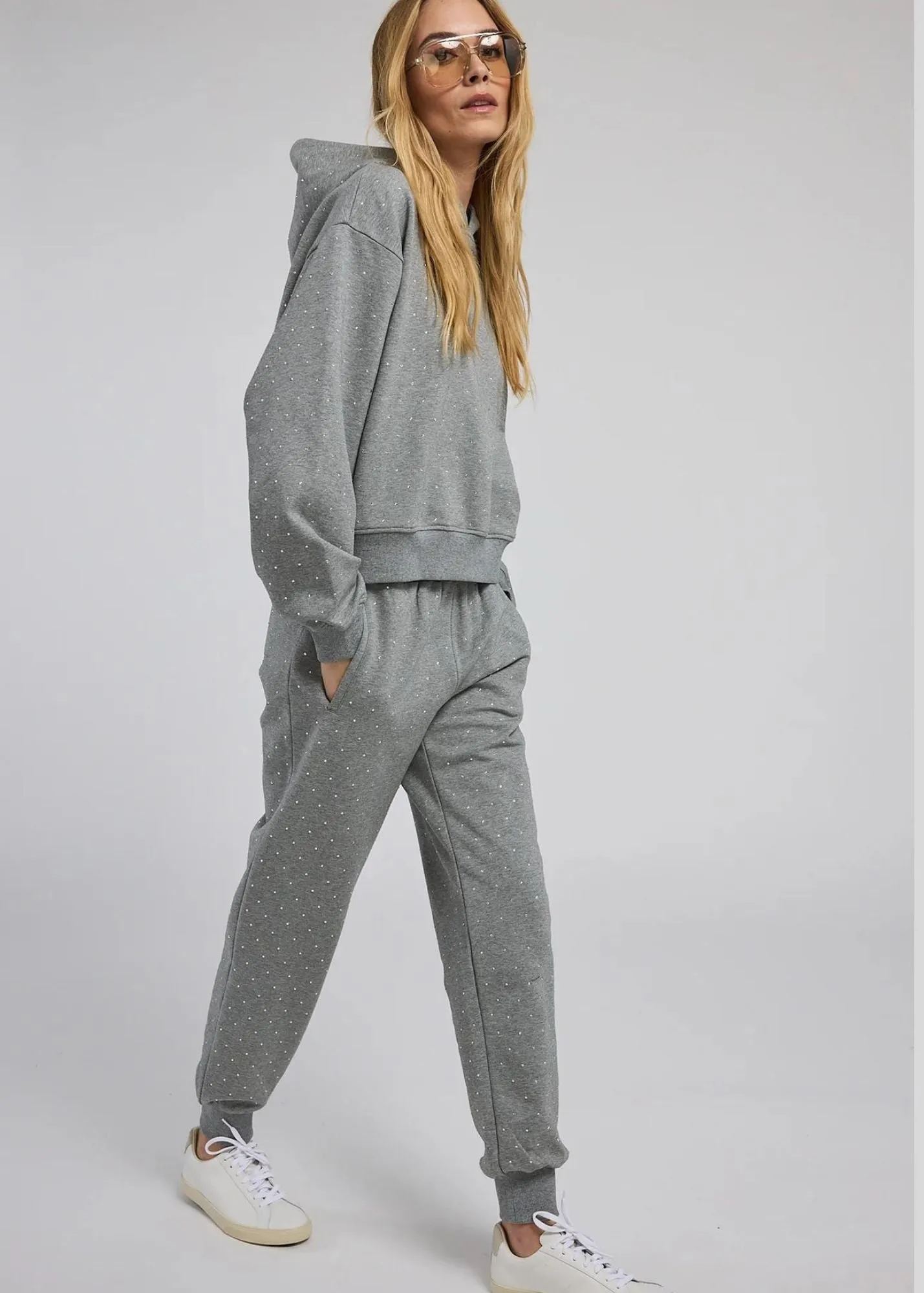 Generation Love Renae Crystal Hoodie grey