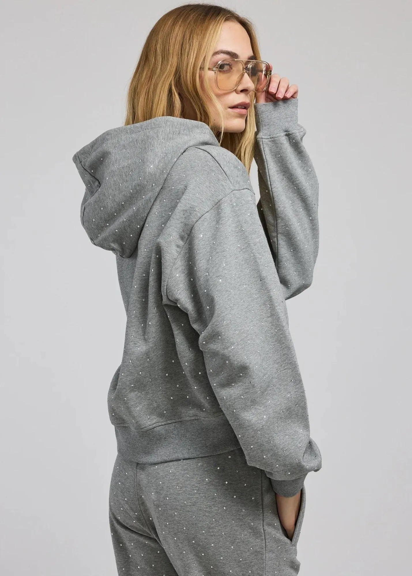 Generation Love Renae Crystal Hoodie grey