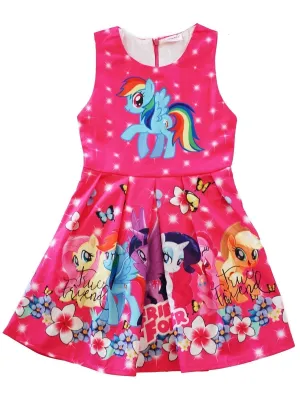 Girls Hot Pink My Little Pony Friends Forever A-Line Dress 9M-8