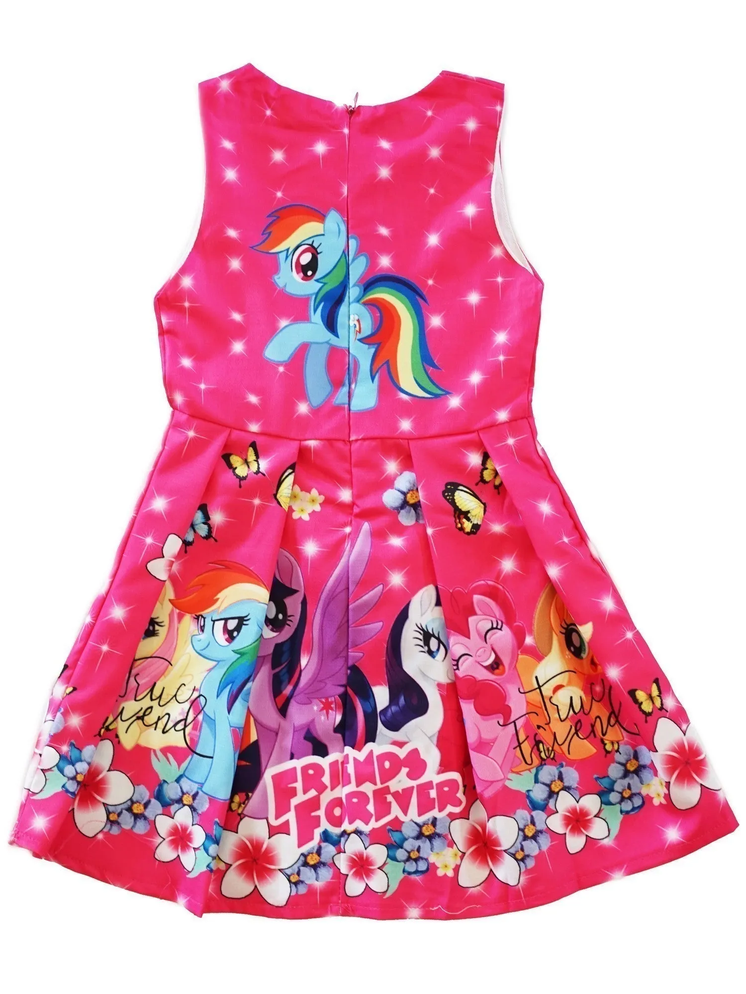 Girls Hot Pink My Little Pony Friends Forever A-Line Dress 9M-8