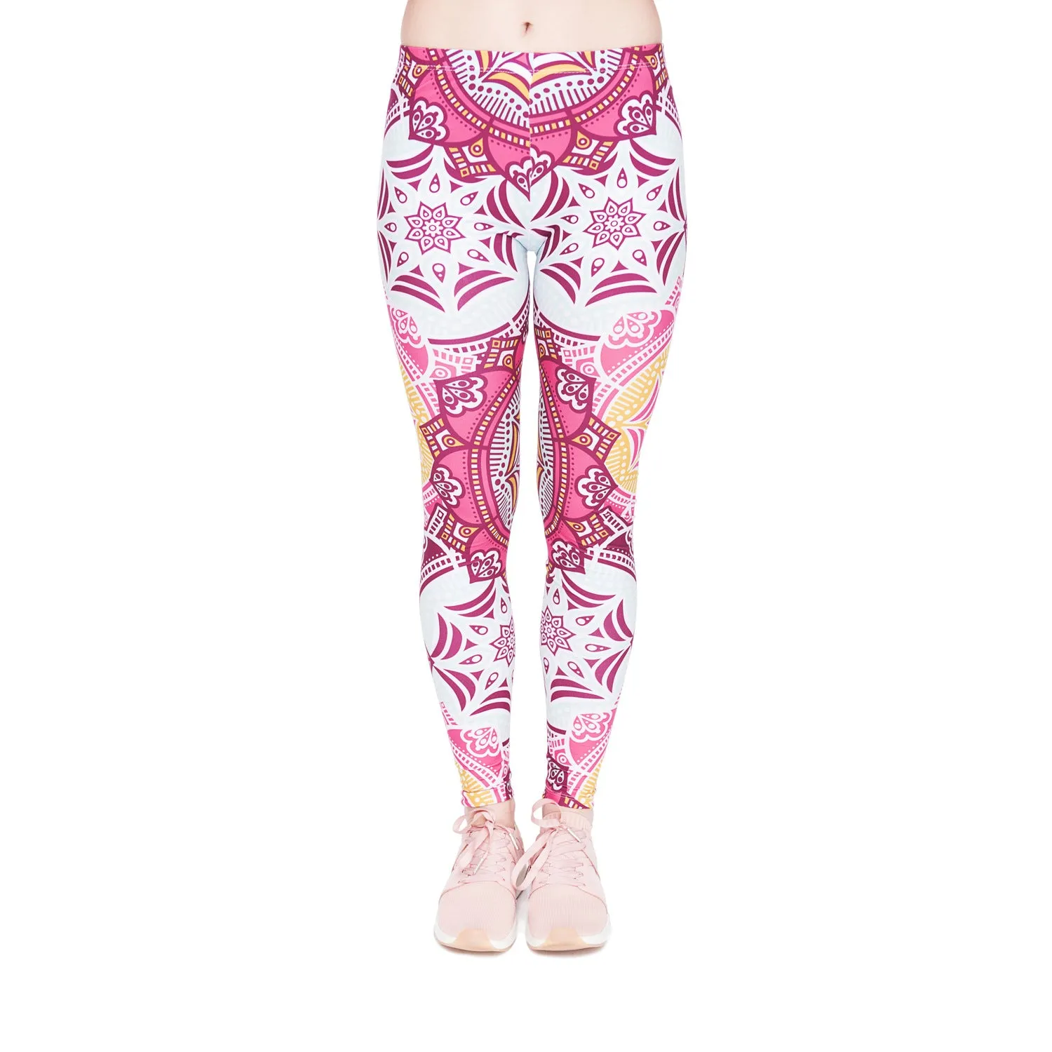 Golden Accessories Trendy Design Workout Leggings - Fun Fashion Digital Printed Cute Patterns