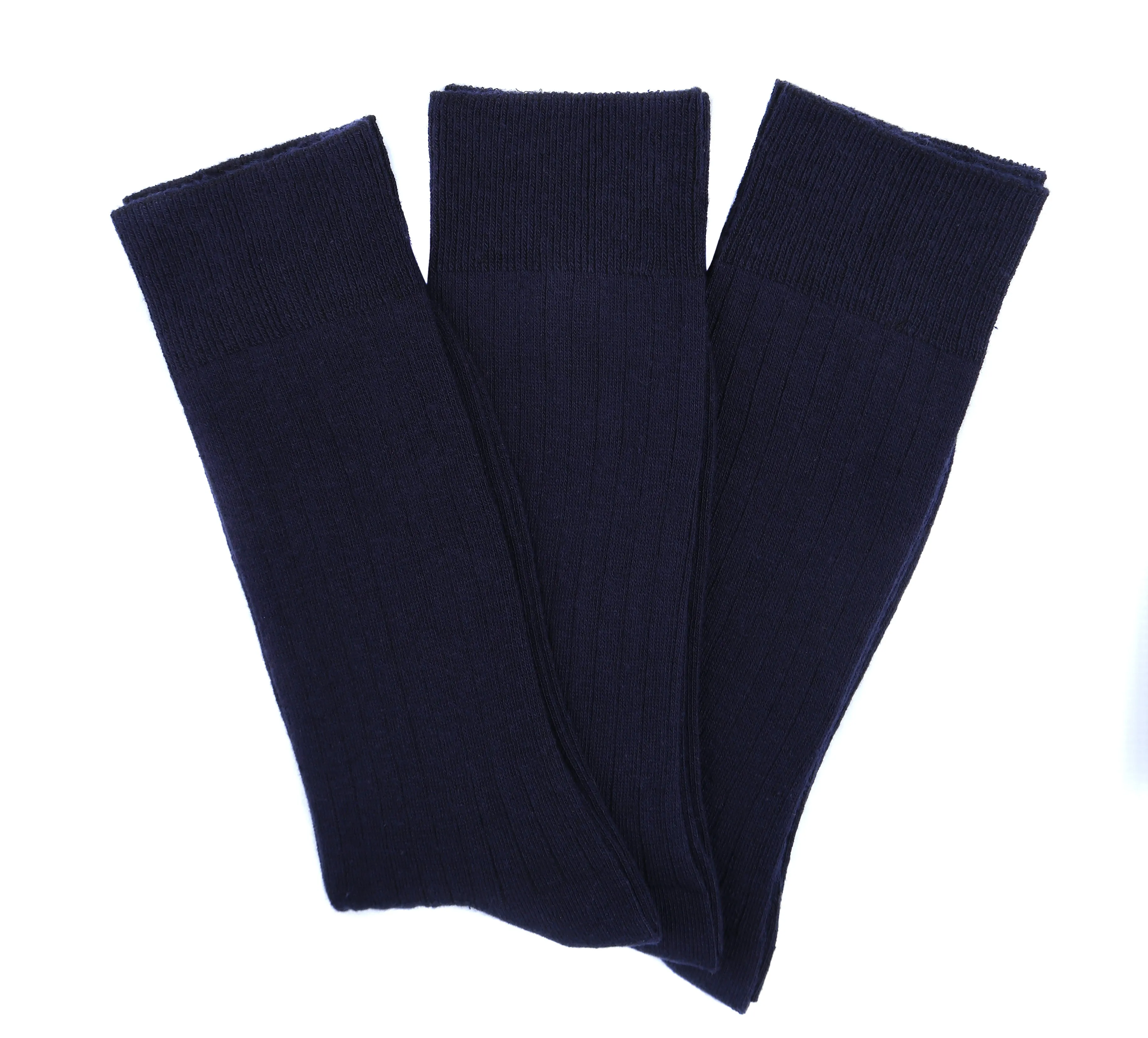 Goza Socks Men's Cotton Blend and Ribbed Dress Socks
