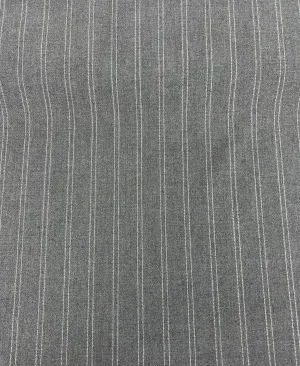 Grey Liberty Stripe - Yard Dyed Suiting - 1/2 metre