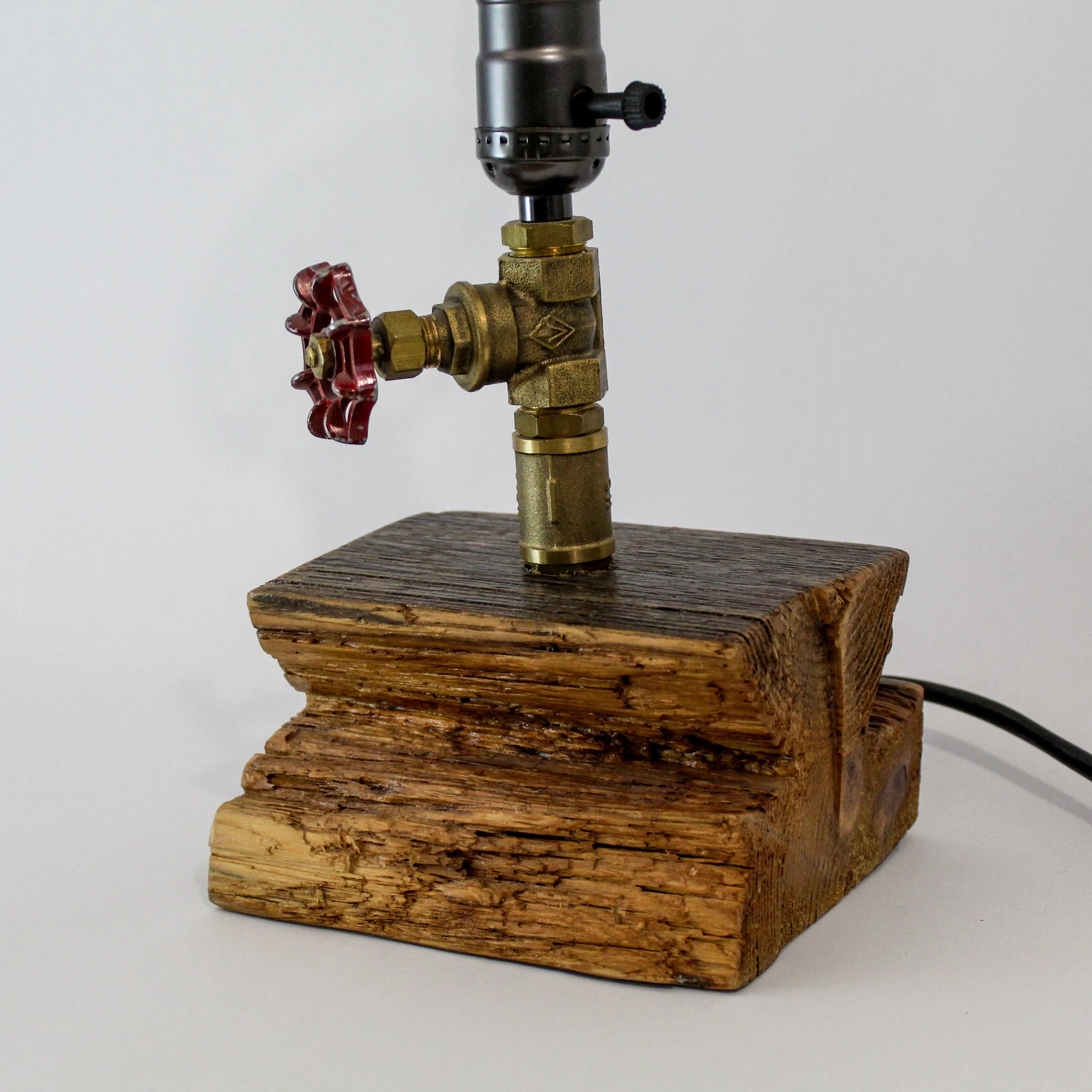 Industrial steampunk desk table lamp