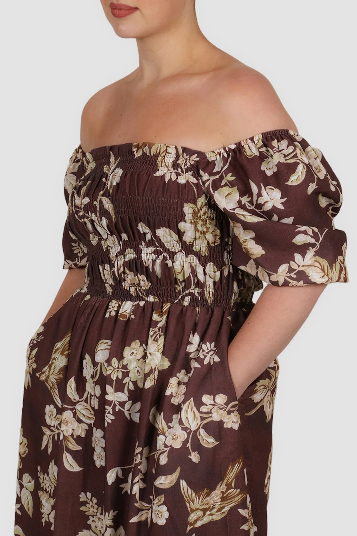 ISMAE MAXI DRESS GOLDEN MEADOW