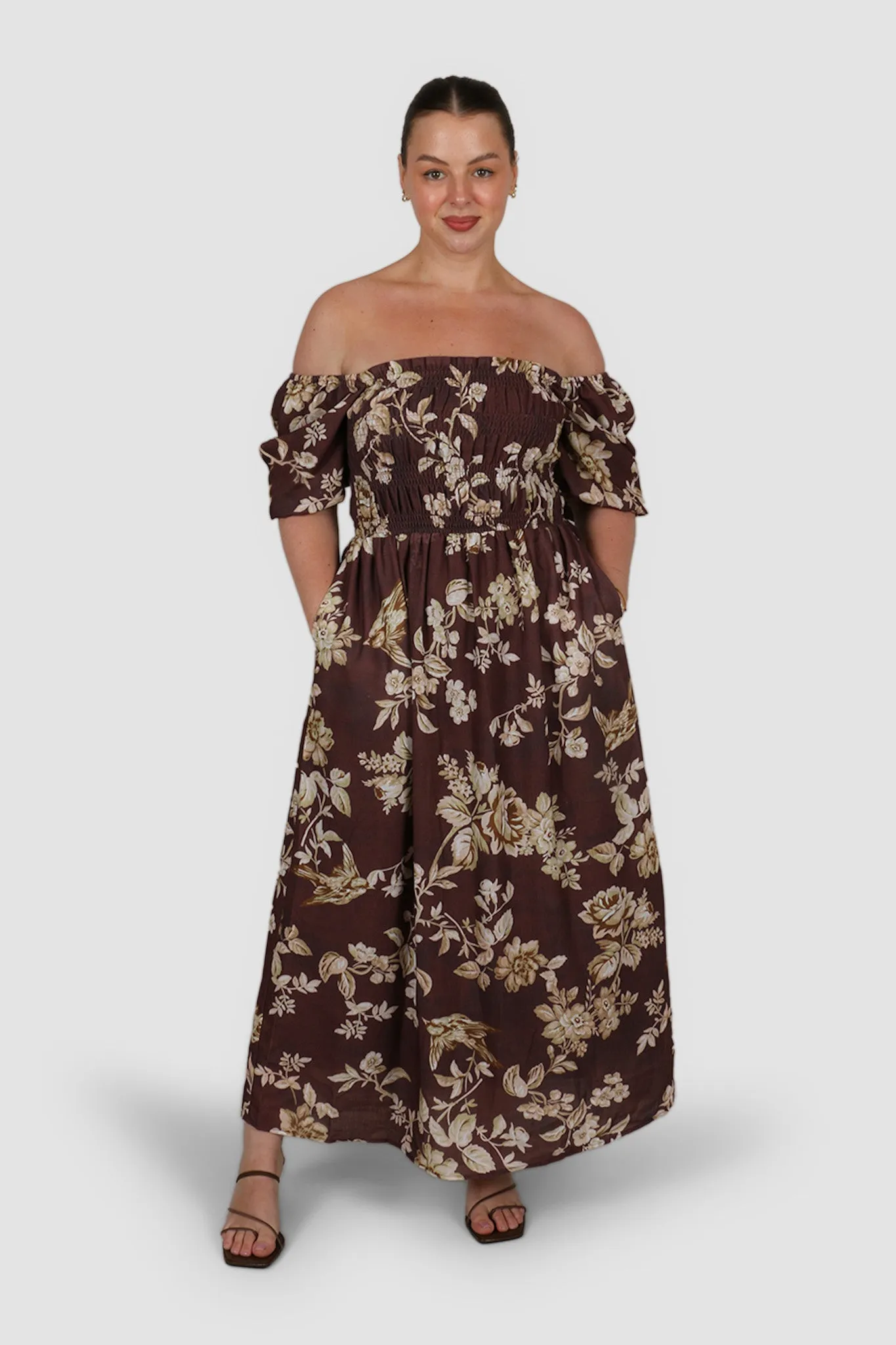 ISMAE MAXI DRESS GOLDEN MEADOW
