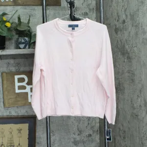 Karen Scott Womens Pearl Cardigan Sweater 100024435PT Pink PXL