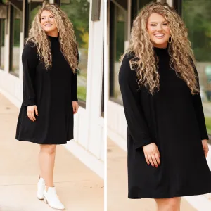 Keeping Toasty Dress, Black