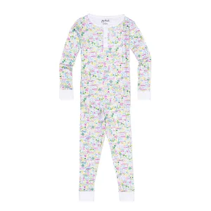 Los Angeles Two Piece Henley Pajamas - Malibu Multi - Los Angeles - Malibu Multi