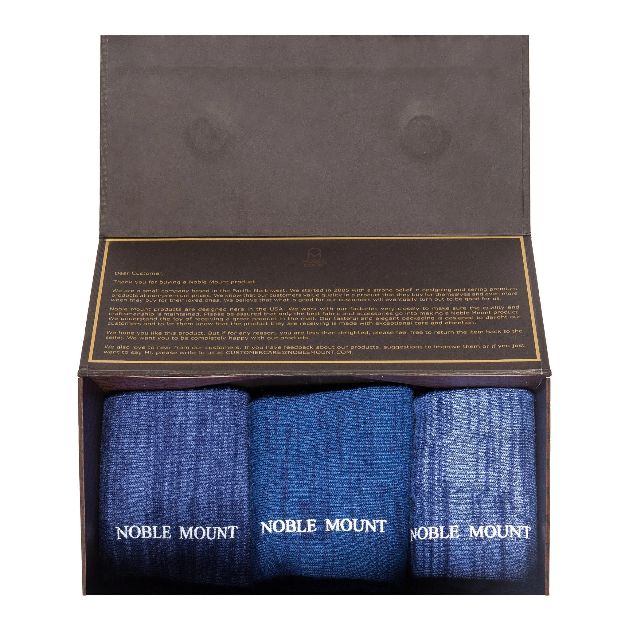 Men's 100% Acrylic Soft Marled Dress Socks 3-Pack