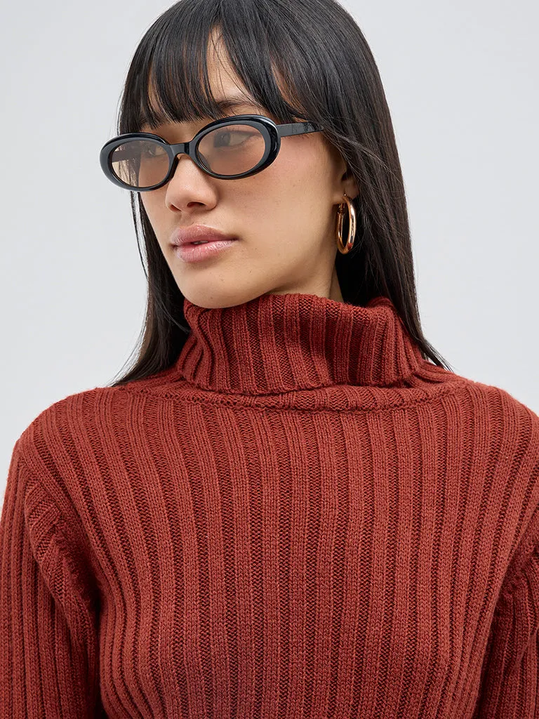 Nuon Rust Knitted Sweater