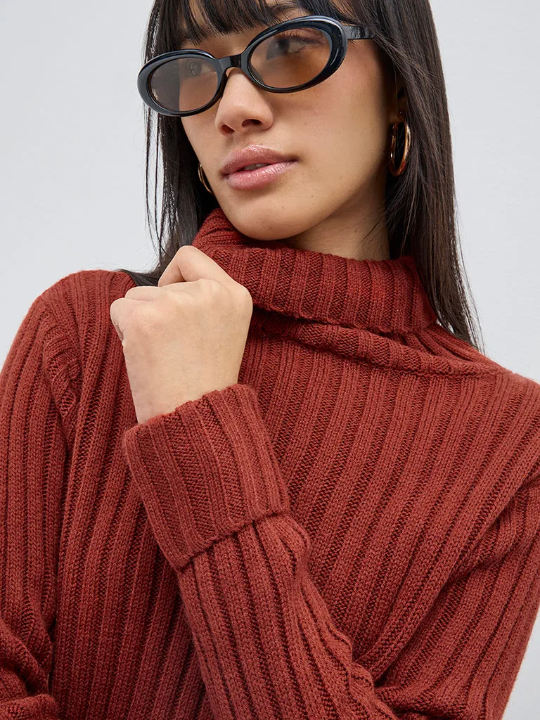 Nuon Rust Knitted Sweater