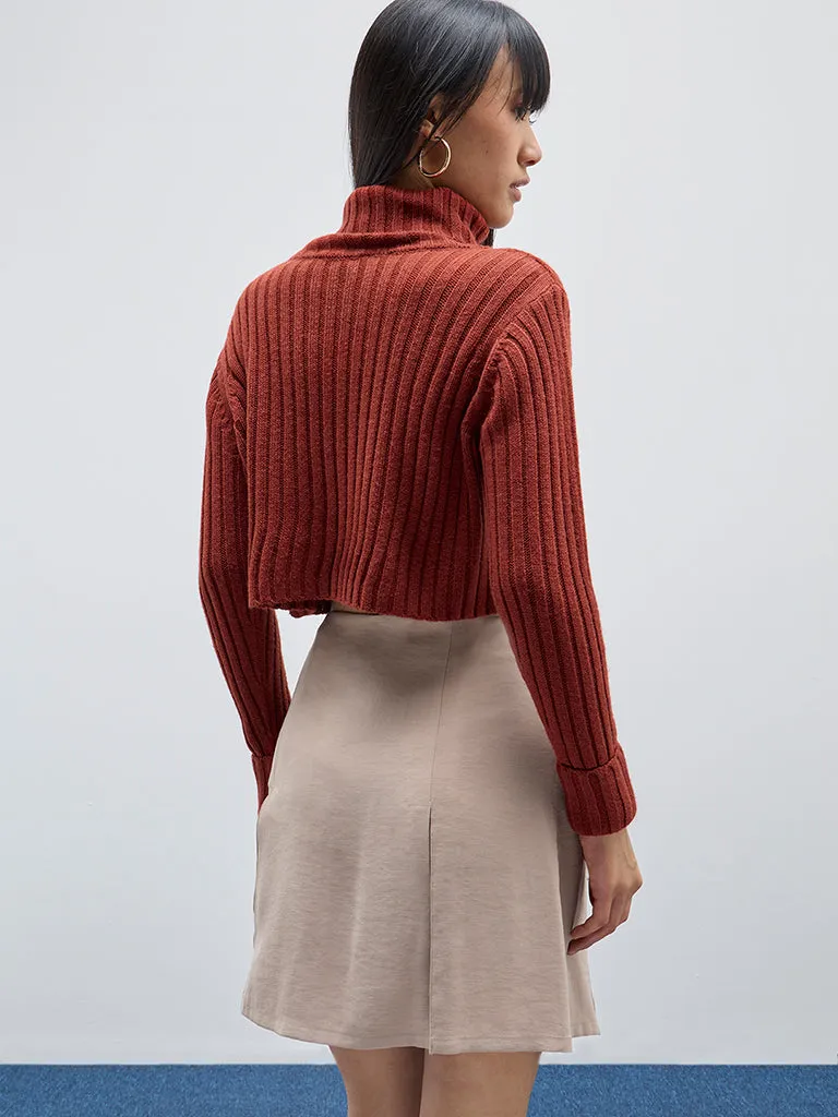 Nuon Rust Knitted Sweater