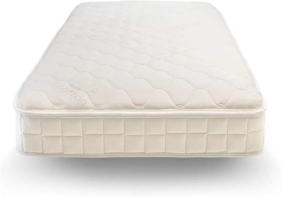 Organic Kids Mattress, Non-Toxic Firm Natural Mattress with Quilted Top, Full Size
