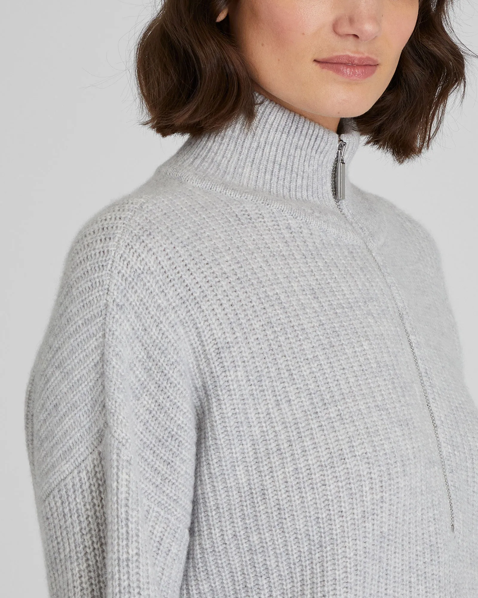 Relaxed Cashmere Quarter-Zip Sweater