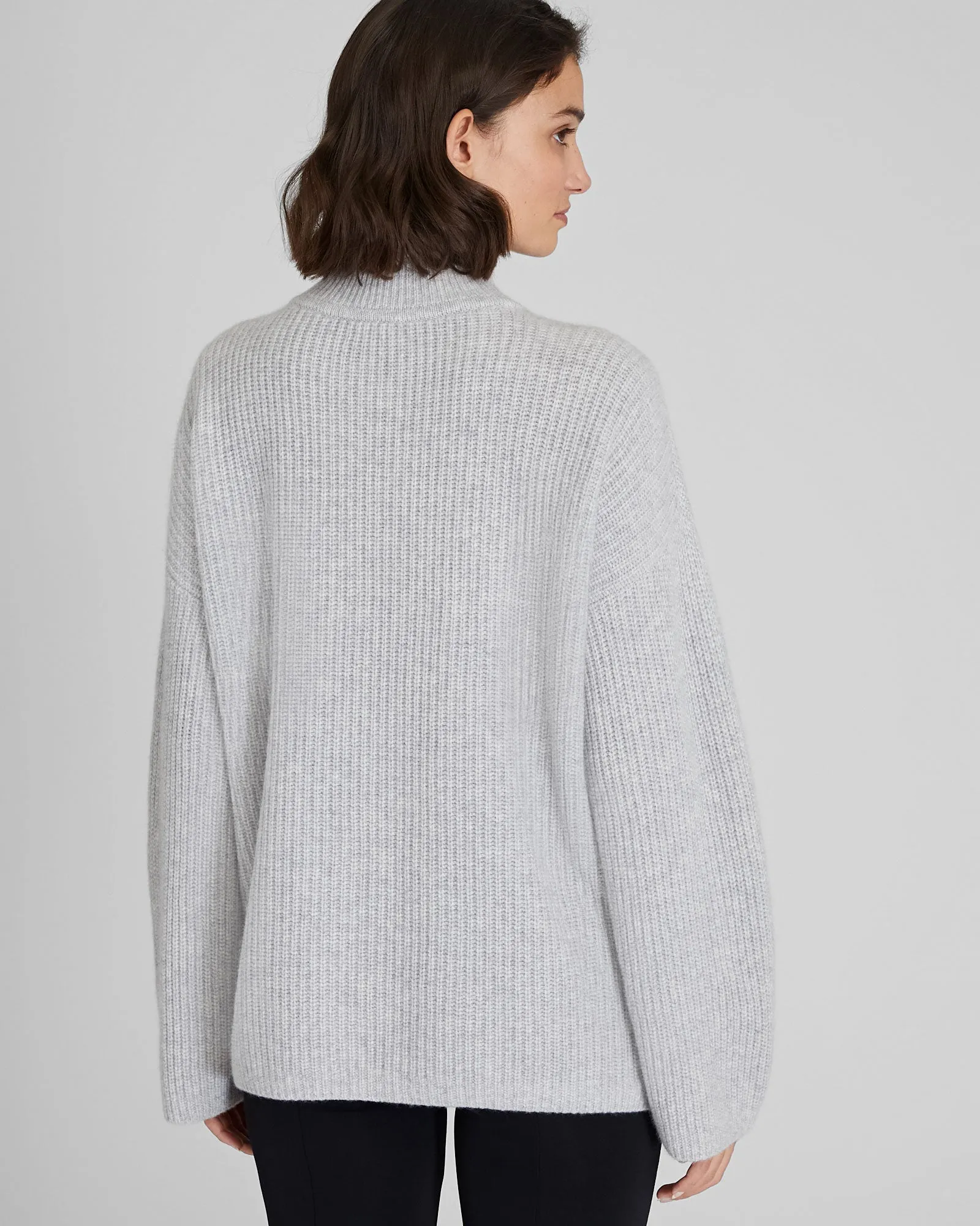 Relaxed Cashmere Quarter-Zip Sweater